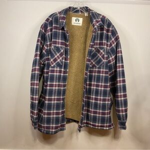Weatherproof Men’s Fleece Lined Flannel - Large
